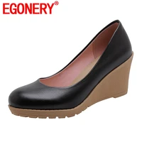 egonery european womens party shoes fashion shallow wedge pumps 7cm high heels womens shoes 2022 spring autumn woman pumps