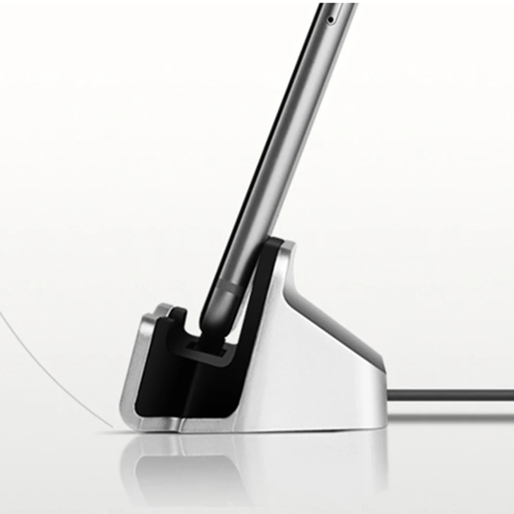 

For iPhone X 8 7 6 USB Cable Sync Cradle Charger Base For Xiaomi Android Type C Samsung Stand Holder Charging Base Dock Station