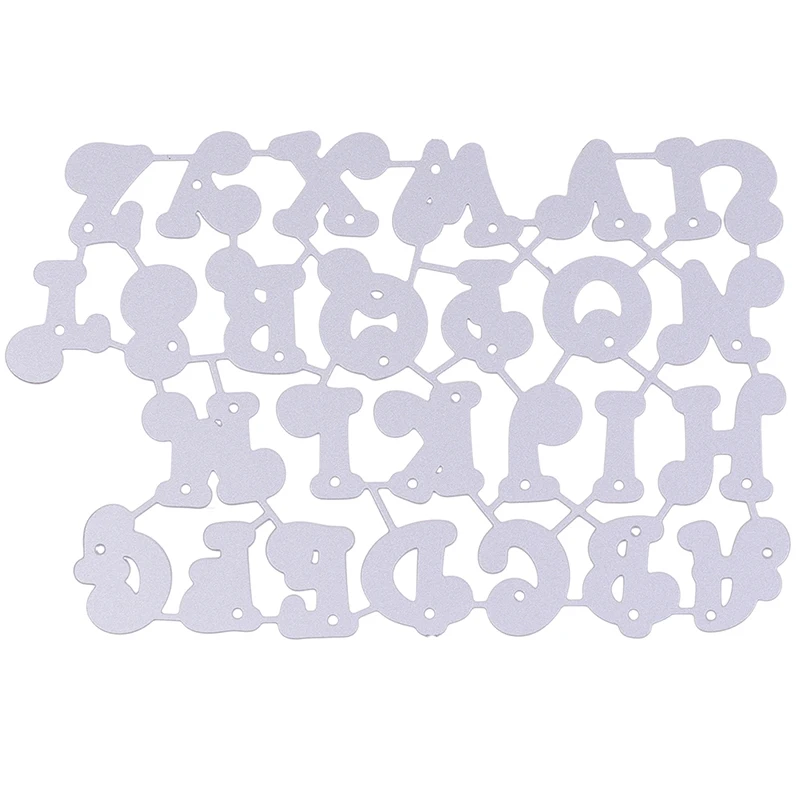 

Alphabet Letters Decoration Metal Steel Frames Cutting Dies DIY Scrap Booking Photo Album Embossing Paper Cards 10.2*6.9cm