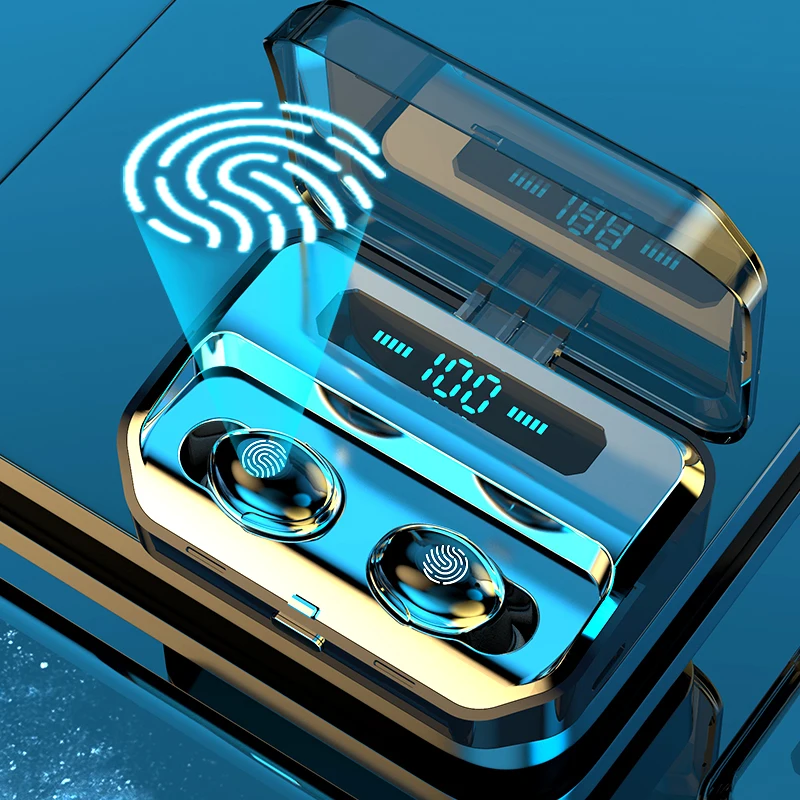 TWS-наушники с поддержкой bluetooth и зарядным футляром | Электроника