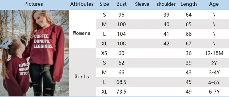 

2020 Autumn Mommy And Me Hoodies Clothes Long Sleeve Family Look Matching Outfits Letter Printed Shirts For Mother And Daughter