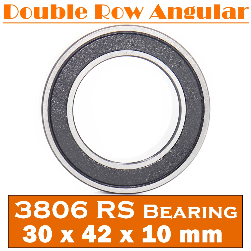 

3806-2RS Bearing 30*42*10 mm ( 1 PC ) 3806 2RS Double Row Sealed 3806 RS Angular Contact Ball Bearings