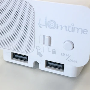 Homtime Портативный будильник для спальни с двумя usb-портами зарядного устройства для рядом с портативными цифровыми часами затемняемый Повтор черный