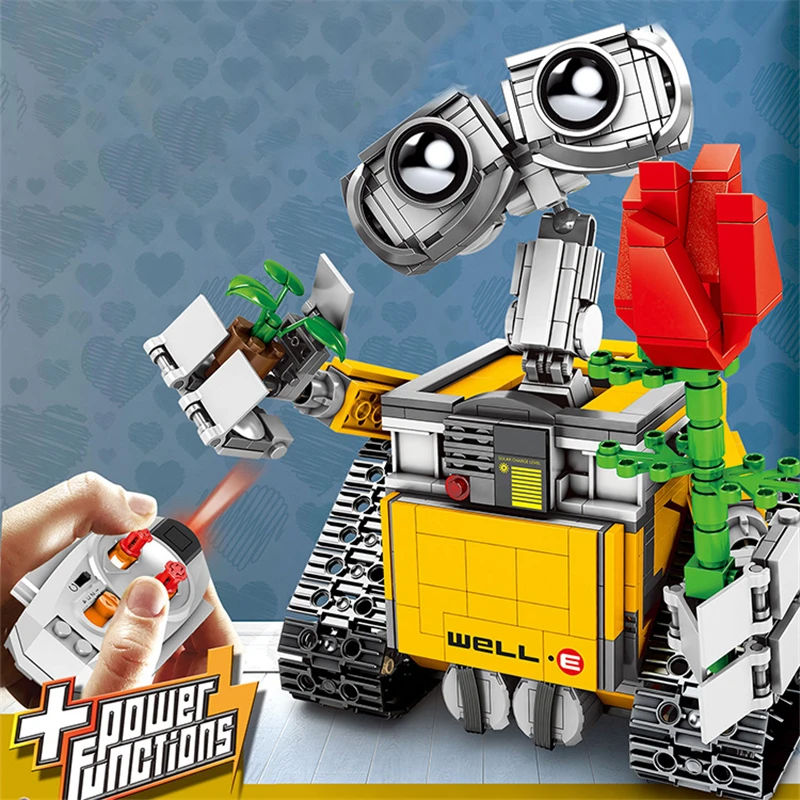 609 шт. настенные фигурки роботов совместимы с Lepinglys Technic 21303 строительный блок
