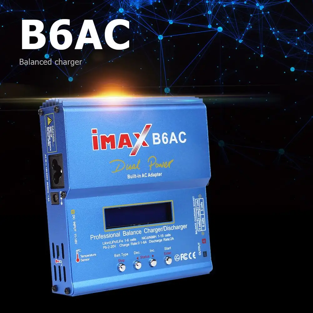 imax b6ac 80 вт rc lipo nimh аккумулятор баланс з