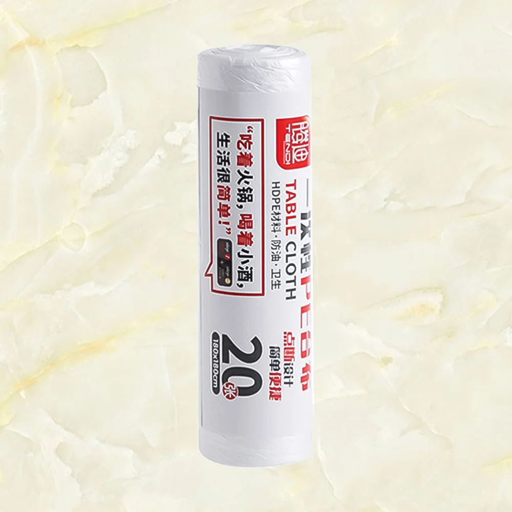 1 рулон/20 шт одноразовая скатерть пластиковая тонкая пленка скатерти для