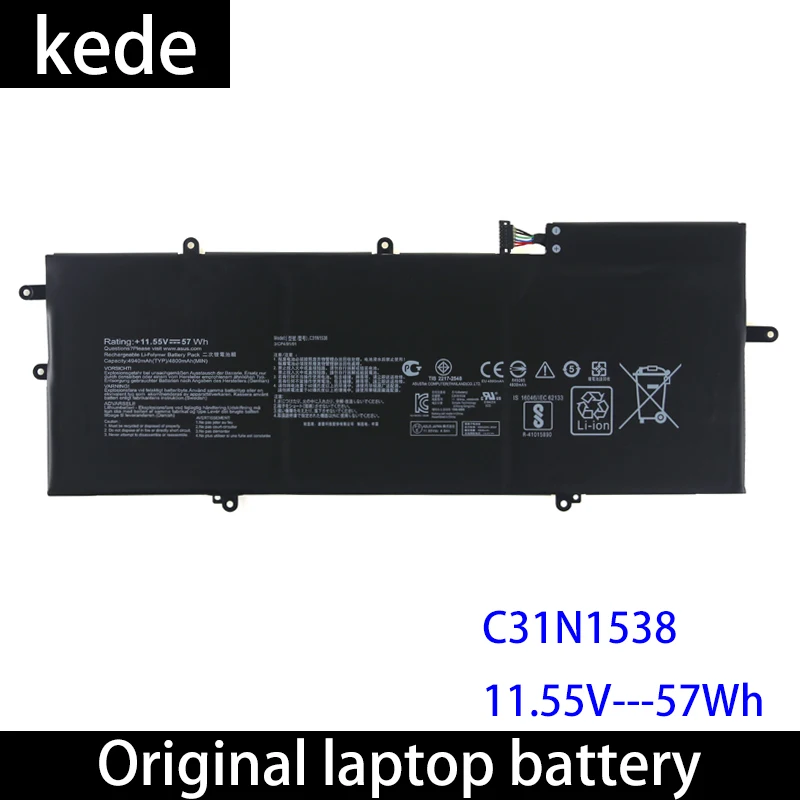 Kede аккумулятор для ноутбука C31N1538 для Asus ZenBook Q324UA UX360UA встроенный 11,55 в 57wh