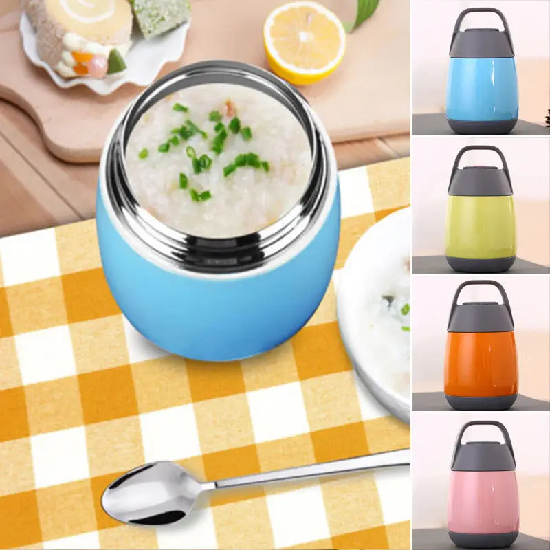 

500ml New Thermos Hot Food Bottle Lunch Vacuum Storage Warm Soup Hot Travel to Work for Adults and Children