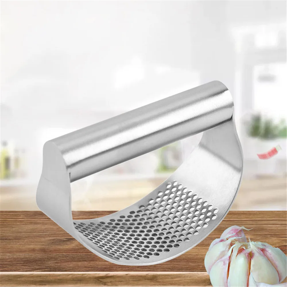 Garlic Press Rocker Stainless Steel Mincer Crusher Peeler Ginger Chopper Squeezer | Дом и сад