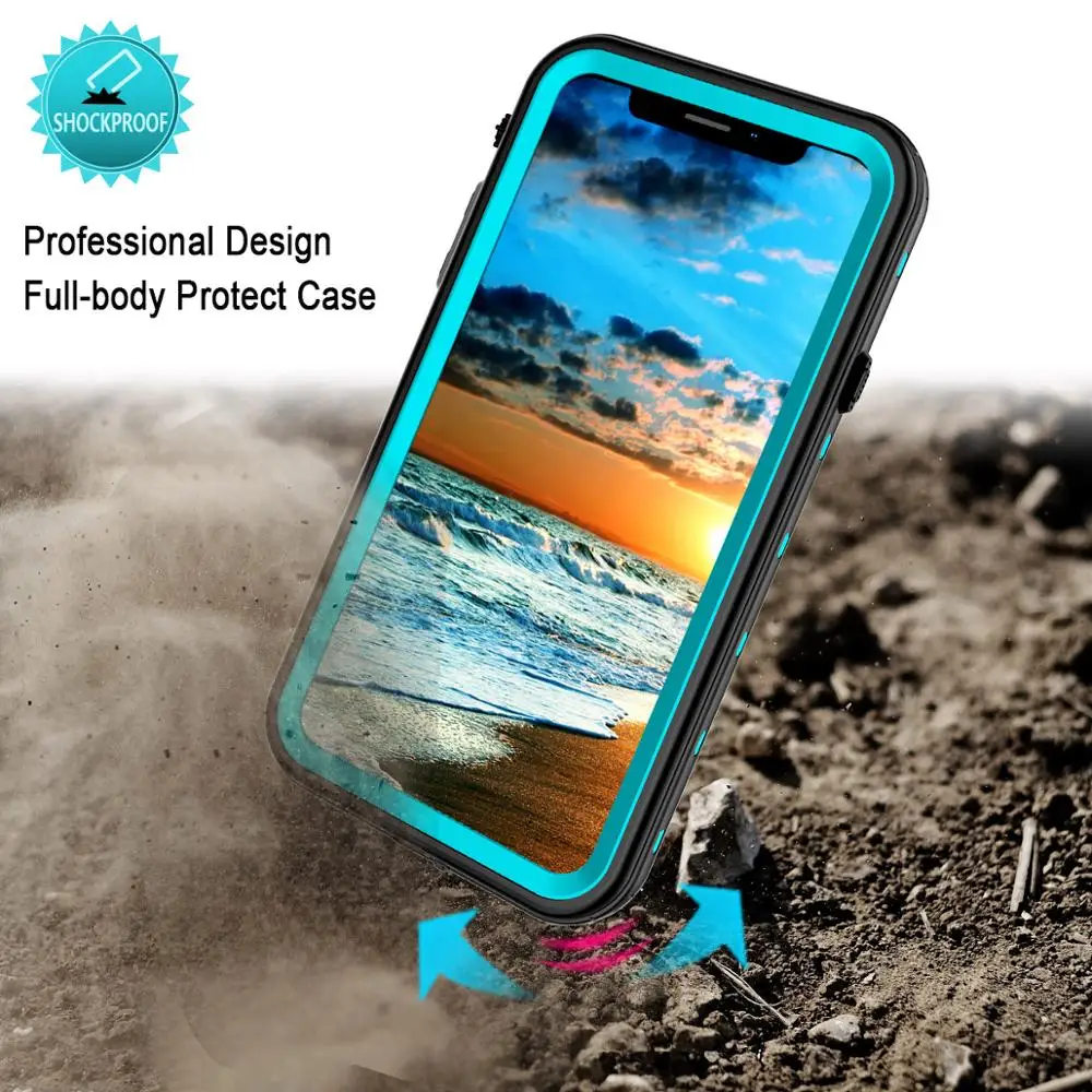 Чехол SHELLBOX оригинальный водонепроницаемый для iPhone XR X XS Max чехол 360 защитный