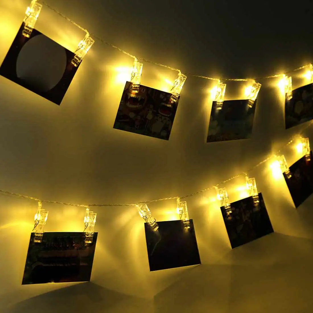 

LED String Lights Photo Clip USB Outdoor Battery Operated Garland Christmas Decoration Holiday Party Wedding Xmas Fairy Lights