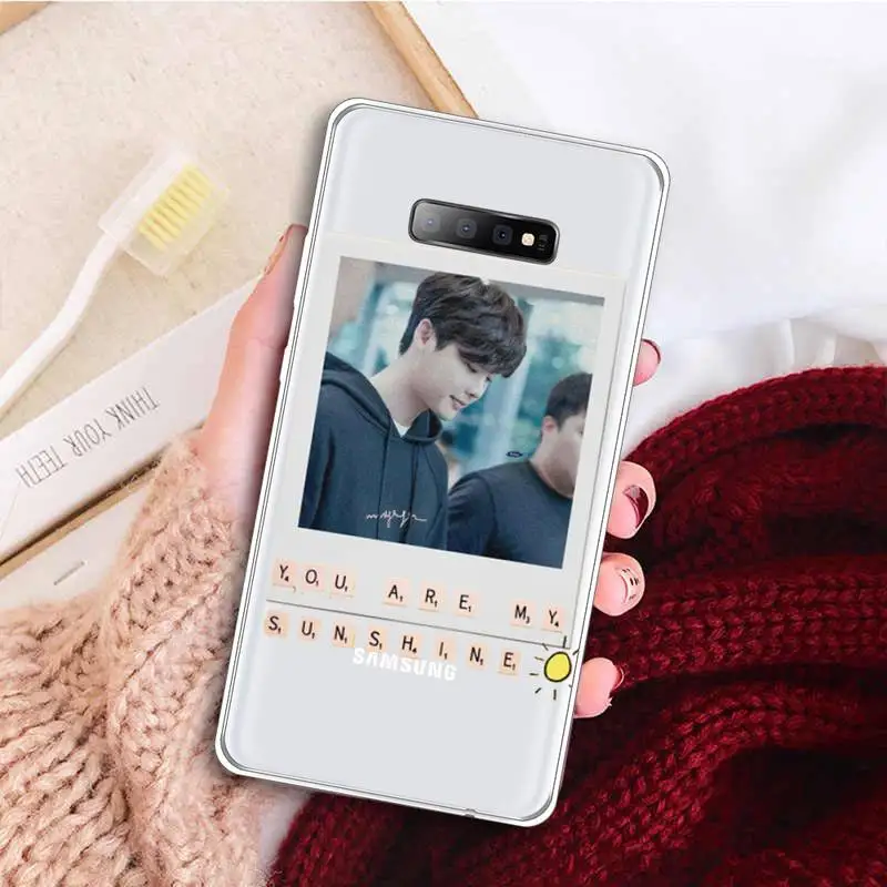 

Lee Jong Suk boy Phone Case Transparent For Samsung Galaxy A 71 21s S note 8 9 10 plus 20 ultra