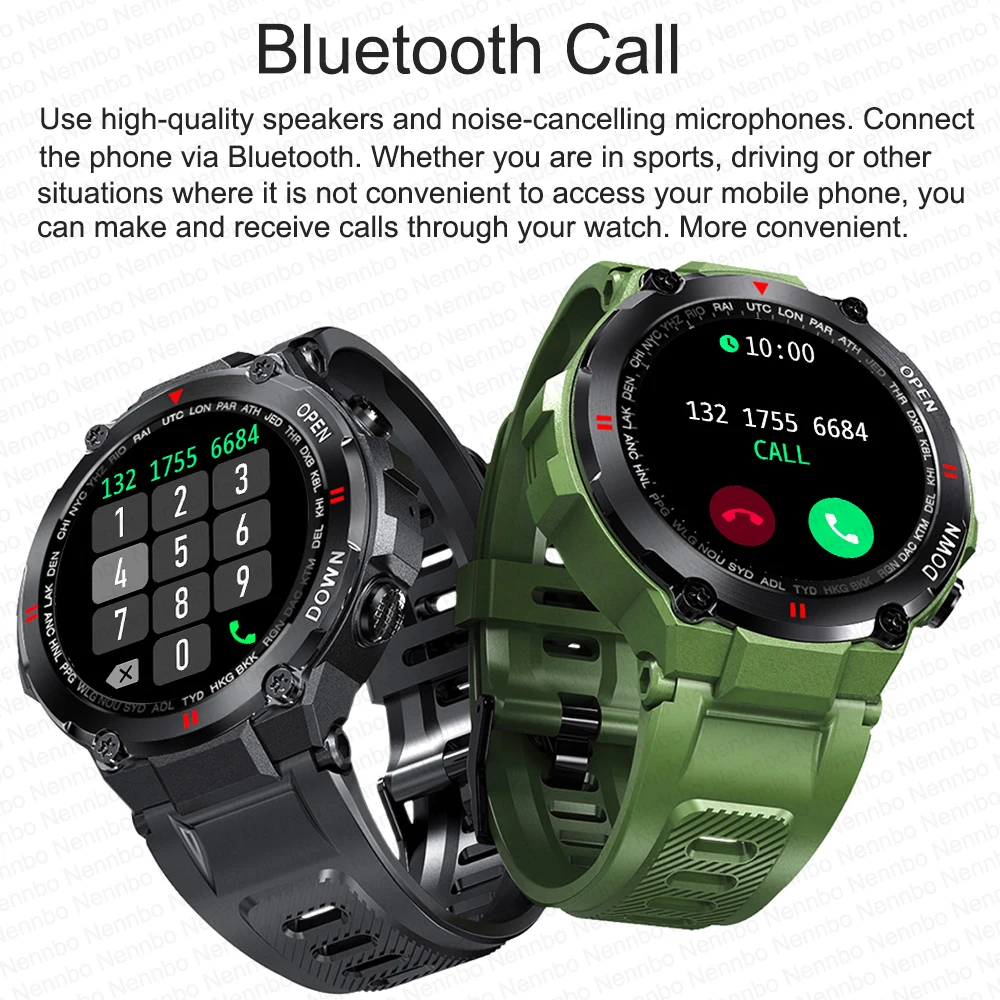 2021 new smart watch men sport fitness bluetooth call multifunction music control alarm clock reminder smartwatch for phone free global shipping