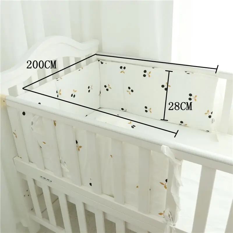 1 шт. детский бампер для кровати 100% хлопок Детский Комплект постельного белья
