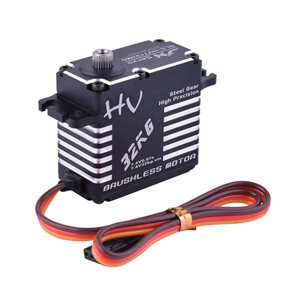 JX Servo BLS HV7132MG 32 кг 7 4 В 0.07sec высокоскоростная Точная стальная шестерня с ЧПУ