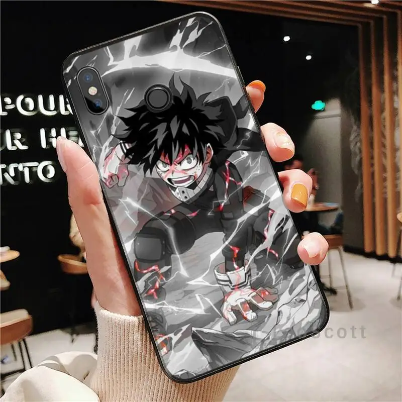 

My hero academia izuku midoriya Phone Case For Xiaomi Redmi Note 4 4x 5 6 7 8 pro S2 PLUS 6A PRO Cover Funda Shell Coque