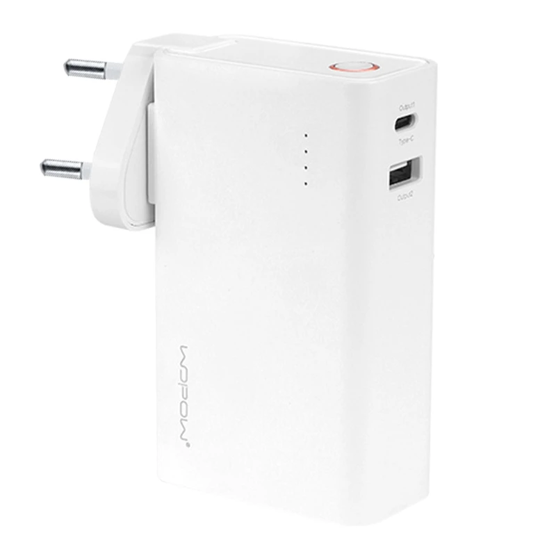 

Зарядное устройство WOPOW 2 в 1, портативное зарядное устройство 10000 мАч Type-C + USB, внешний аккумулятор для Nintendo Switch (штепсельная вилка европейско...