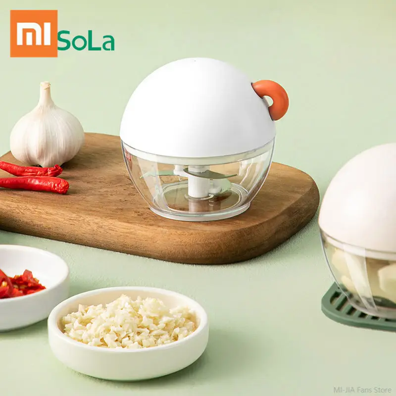 

Дробилка для чеснока Xiaomi FaSoLa, ручной вытягивающий чесночный машер, ручное смешивание, прессование чеснока, дробилка для чеснока