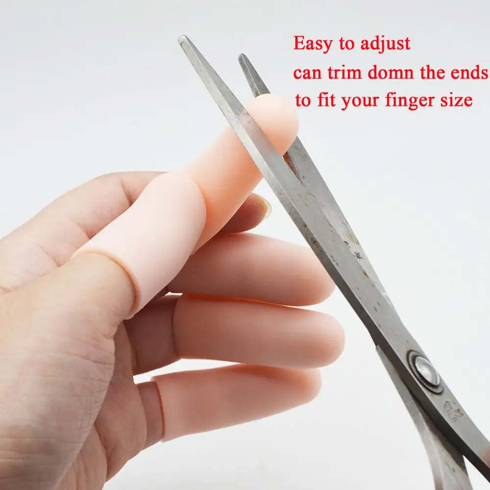 12 шт. силиконовые гелевые защитные колпачки для пальцев защита треснувших и