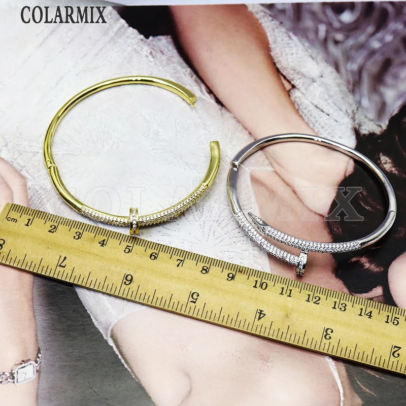 

3 pcs Slim zircon bangles mix colors lucury jewelry crystal bangle for women 51126