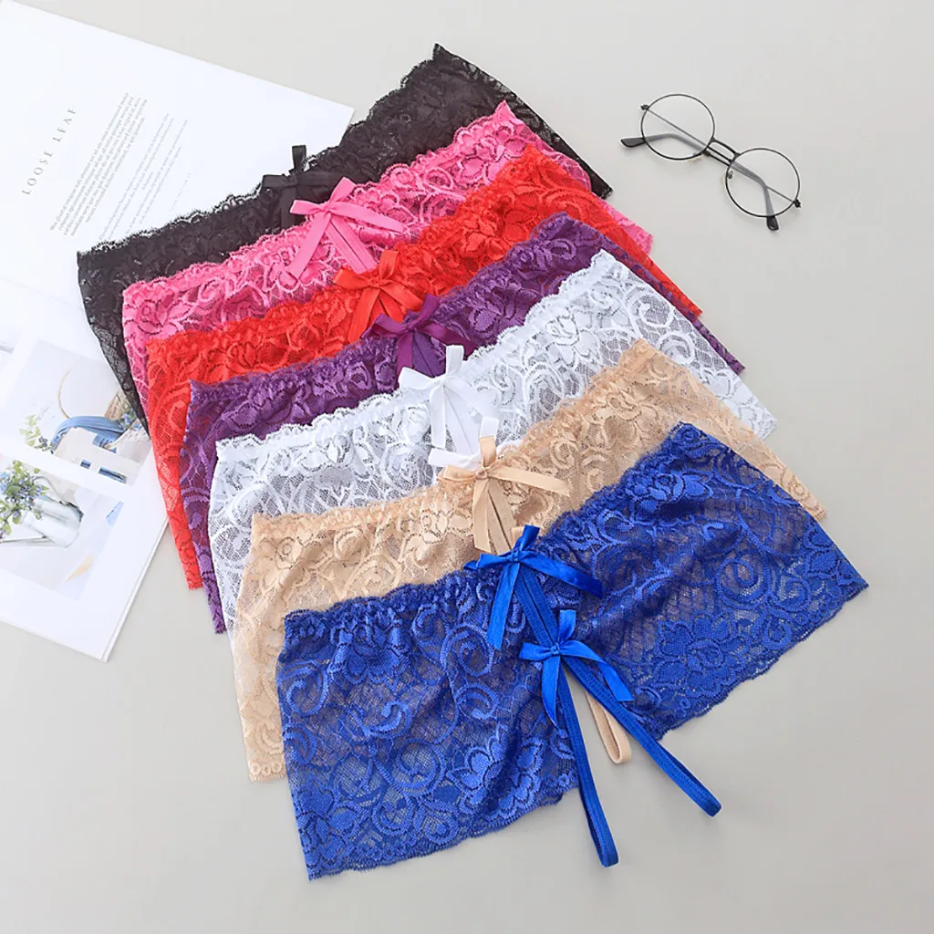 Сексуальные кружевные трусики женские Модные Цветочные бесшовные трусы боксеры