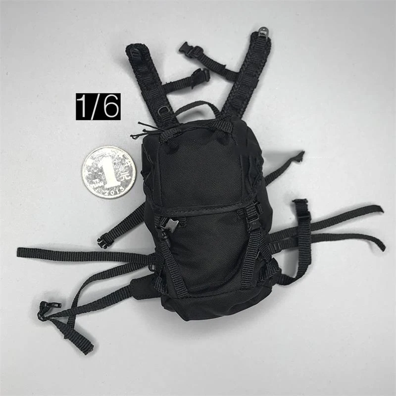 

New Arrival Scale 1/6 Future Science Fiction Military Backpack Night Attack Black Color For 12 Inch Soldier Figures Collection