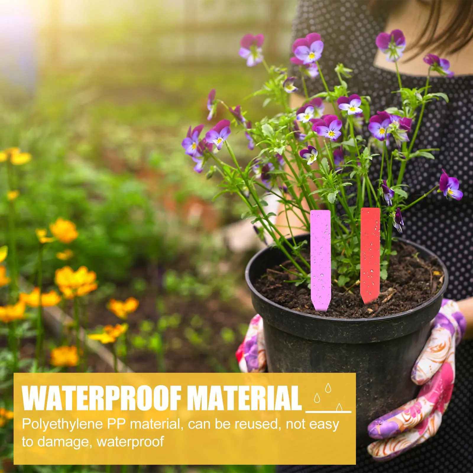 

500Pcs Colorful Plastic Plant Labels Waterproof Plant Tags Vegetable Gardening Tags Household Garden Decor Seedling Tray Markers