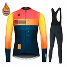 Испанская Мужская зимняя одежда с длинным рукавом для езды на велосипеде MTB Ropa Ciclismo Hombre Триатлон термальная флисовая одежда для езды на велосипеде Джерси комбинезон комплект