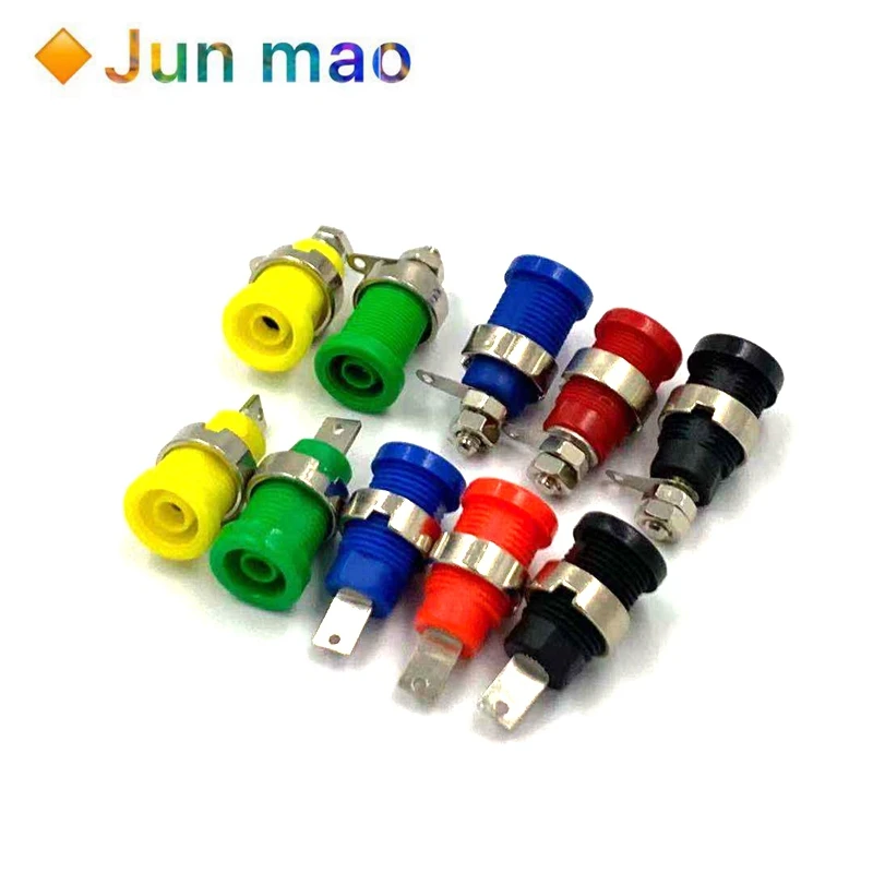 Изолированный безопасный штекер типа банан 4 мм 2 шт. гнездовой разъем мультиметр