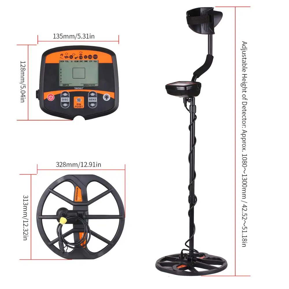 Портативный легко Установка подземный детектор металла Высокая