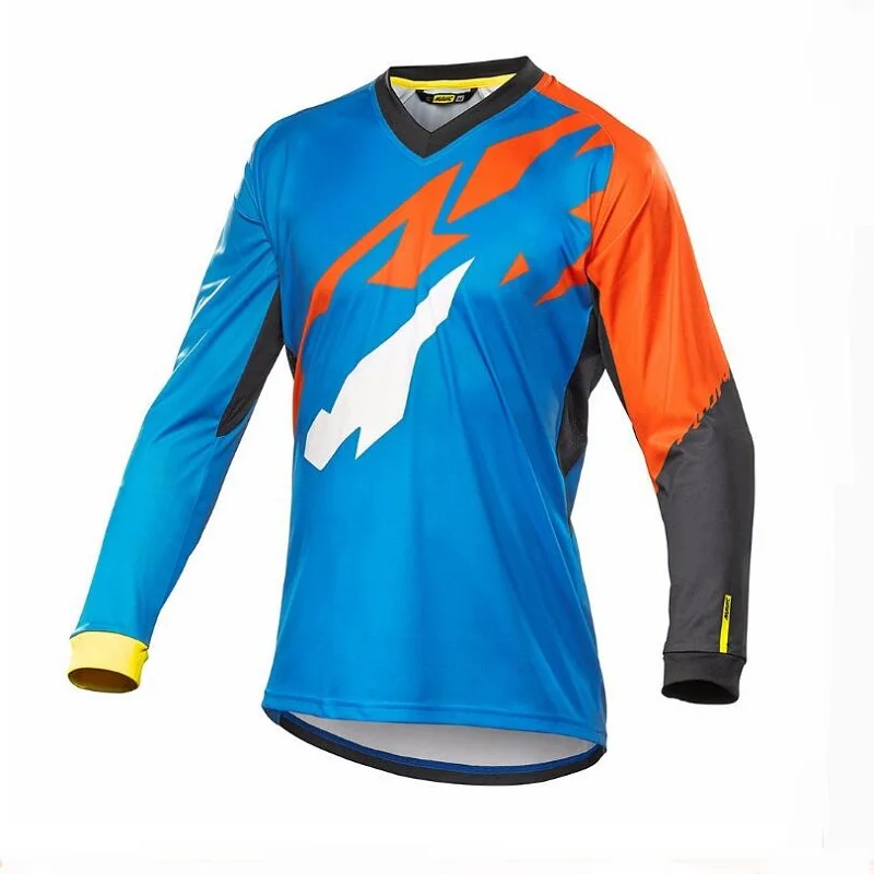 

2021 Cycling Jersey Men's Long Sleeve Bicycle Maillot MTB Shirt Downhill Uniform Wear Mountain Bike Clothing Motocross Clothes