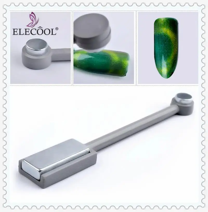 ELECOOL 1 шт. двухсторонний дизайн ногтей кошачий глаз Магнитная палочка 3D эффект