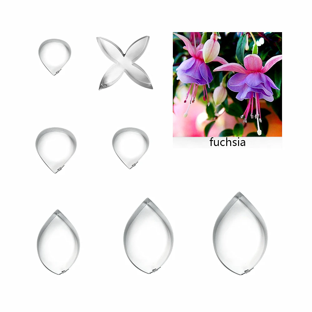 Фуксия мастика сахар ножи для цветов украшения выпечки тортов полимерная глина