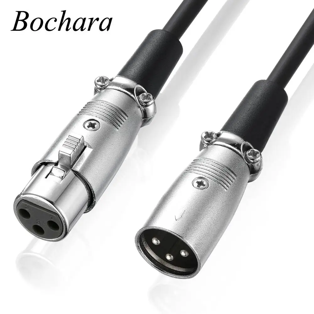 Кабель Bochara XLR штекер гнездо M/F для микрофона микшер OFC медь 1 м 8 3 5 10 15 20 м|xlr balanced