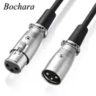 Кабель Bochara XLR штекер-гнездо MF для микрофона микшер OFC медь 1 м 1,8 м 3 м 5 м 10 м 15 м 20 м