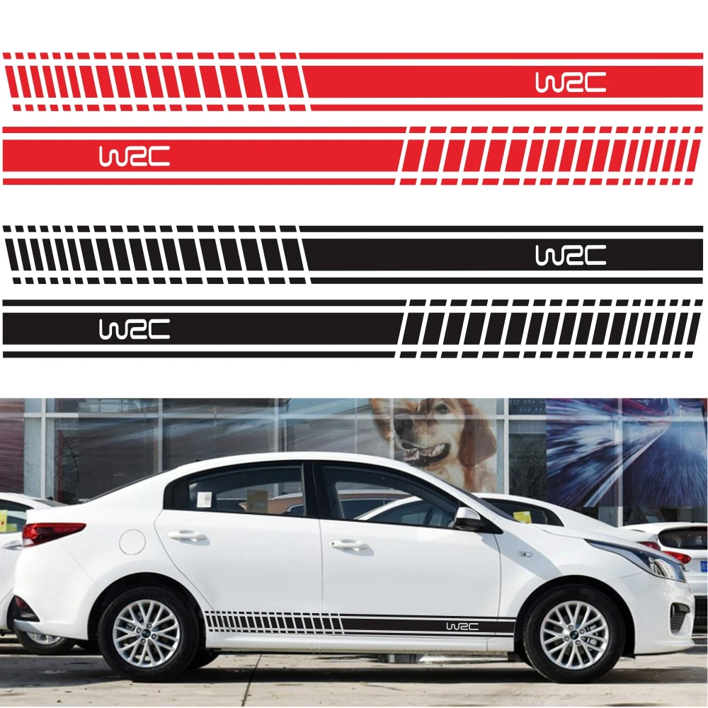 

2pcs Car Styling Body Full Body Pull Flower Scratches Cover Car Stickers Decoration Stickers Modified Stickers Car Accessories 4