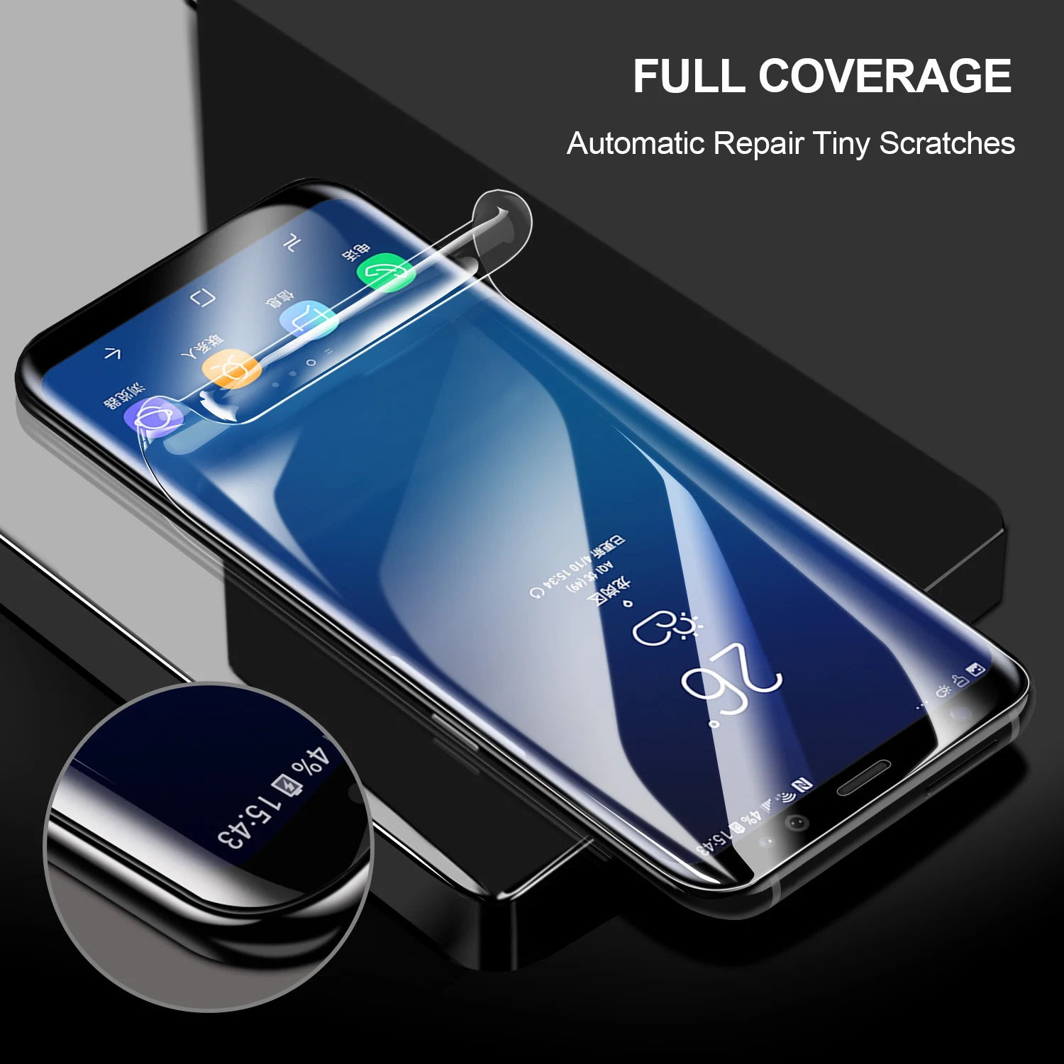Защитное стекло SmartDevil для Samsung Galaxy S10 9 Note 8 3D полноэкранное HD прозрачное