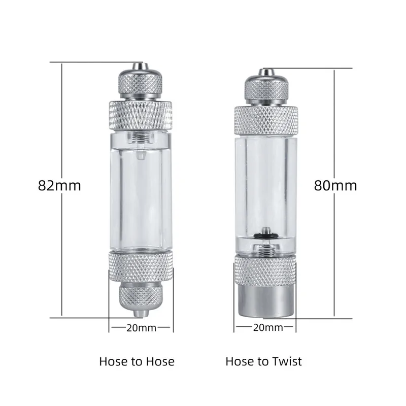Аквариумный регулятор CO2 счетчик из алюминиевого сплава с одной/двойной головкой