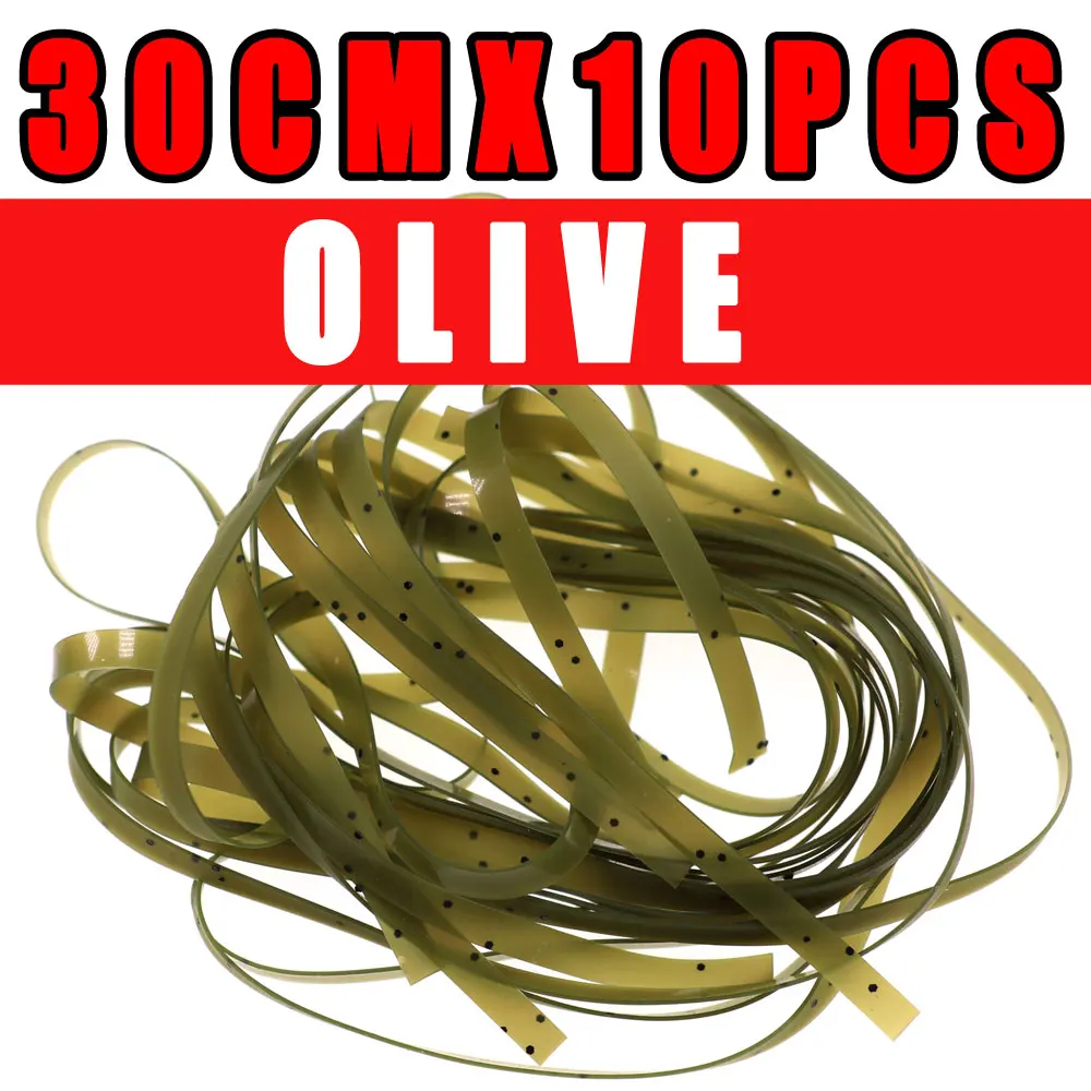 10pcs olive 10 шт./пакет 3 мм х 30 см cadis Fly куколки Нимфа червя тело Обёрточная бумага кожи Caddis личинки/Чешский Нимфа Скад приманки материал для вязания мушек - Цвет: 10pcs olive