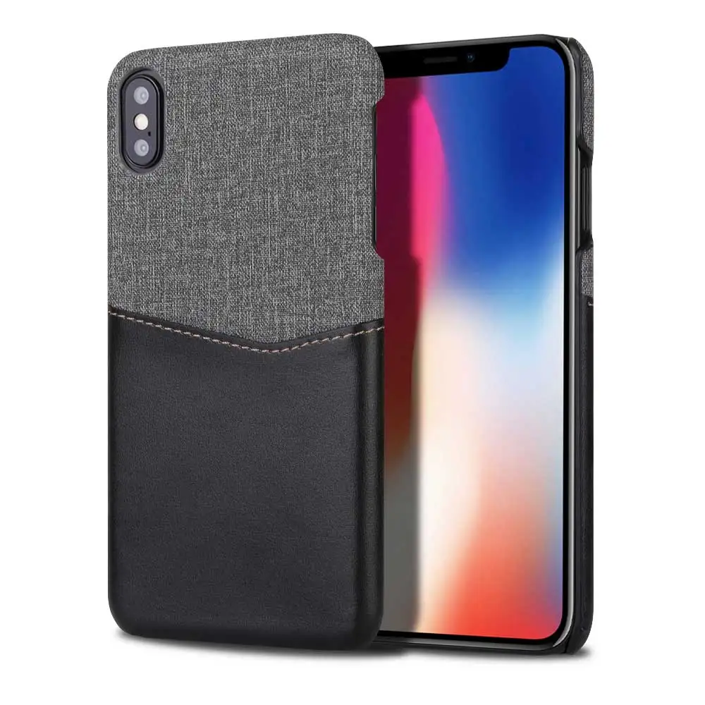 Роскошный чехол для телефона из искусственной кожи для iPhone XS MAX, тонкий кошелек с отделением для карт, задняя крышка для iPhone XR XS MAX X 7 8 6 6S Plus, чехол - Цвет: Black