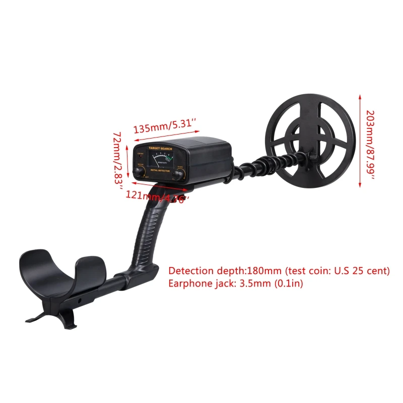 

GT6500 Underground Metal Metal Finder Detection depth 180mm High Sensitivity Jewelry Gold Treasure Hunter LX0C