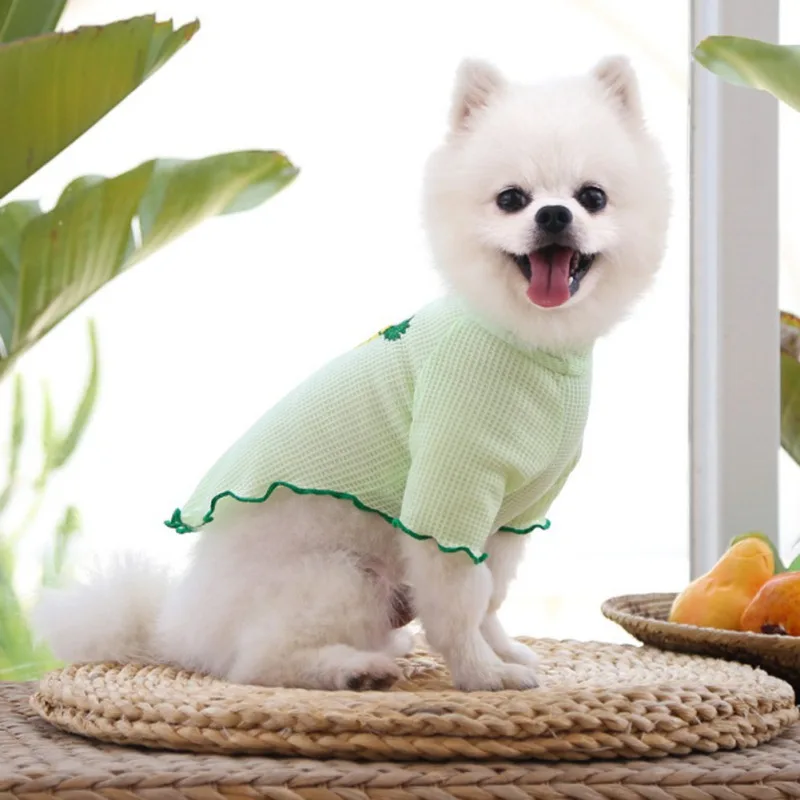 

Pet Dog Clothes Puppy Vest T-shirt Shirt Cute Pajamas All Season Pet Comfortable Clothes Dog Clothes Bottoming Shirt New 2021
