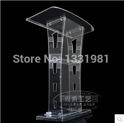 Бесплатная доставка Красивая Акриловая настольная кафедра/акриловая церковная