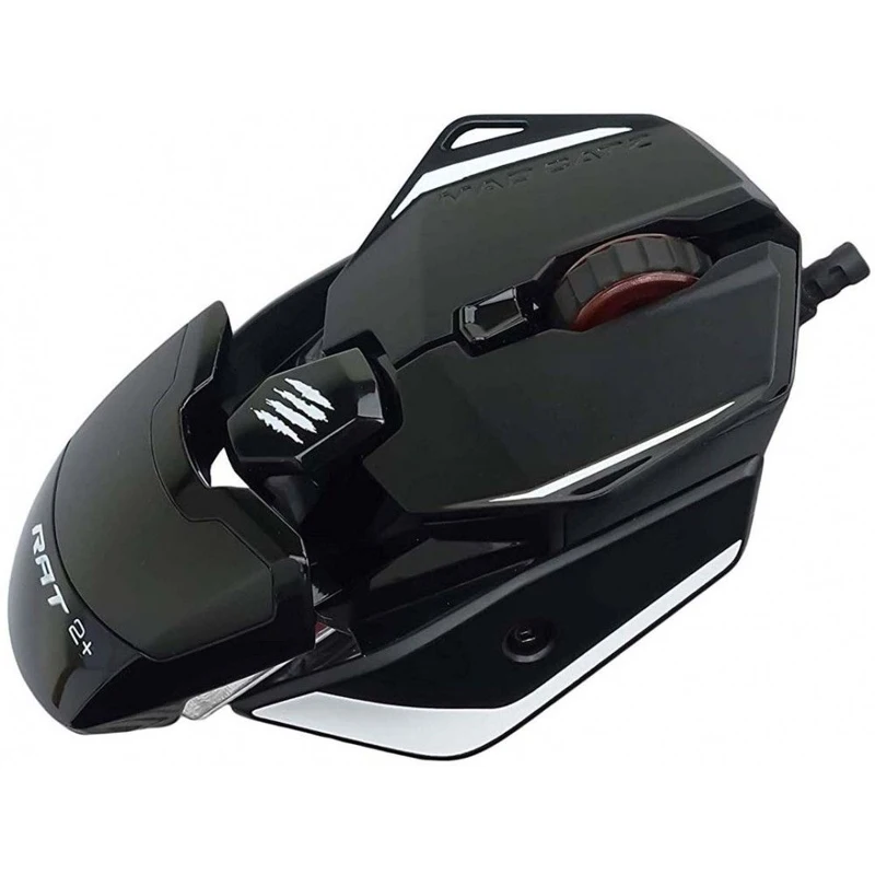 Игровая мышь Mad Catz R.A.T. 2+ чёрная (PMW3325 USB 3 кнопки 5000 dpi красная подсветка)|Мыши| |