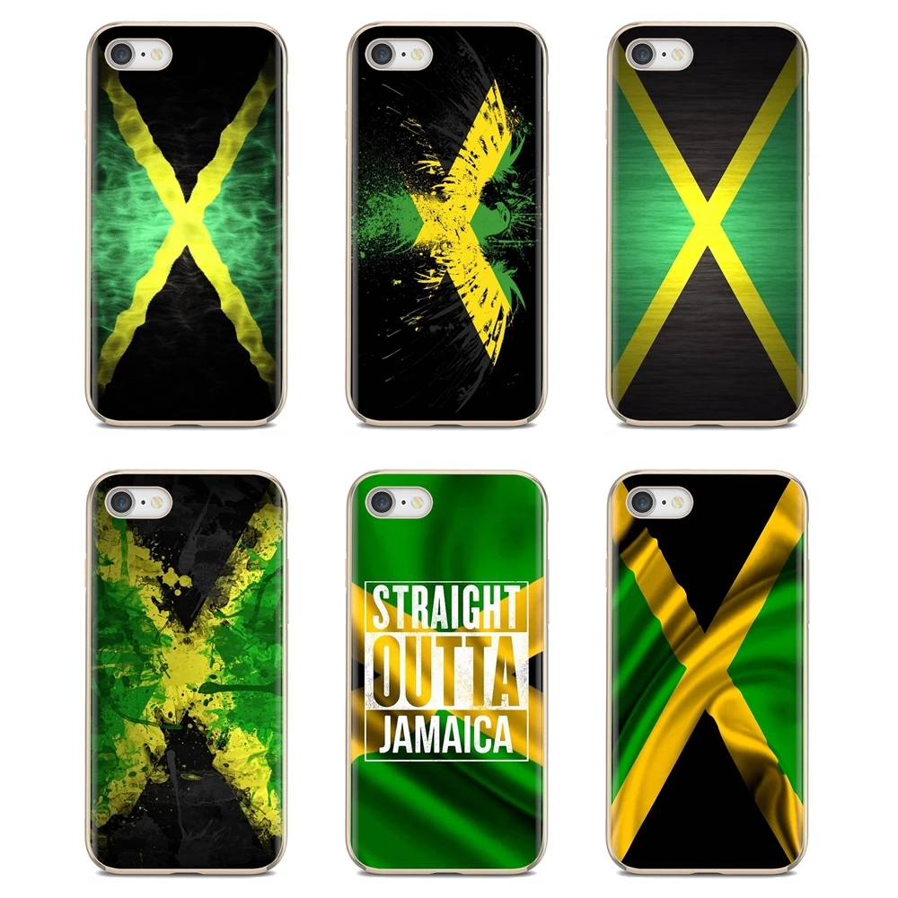 

Retro Jamaica National Flag Banner For iPhone iPod Touch 11 12 Pro 4 4S 5 5S SE 5C 6 6S 7 8 X XR XS Plus Max 2020 Soft Skin Case