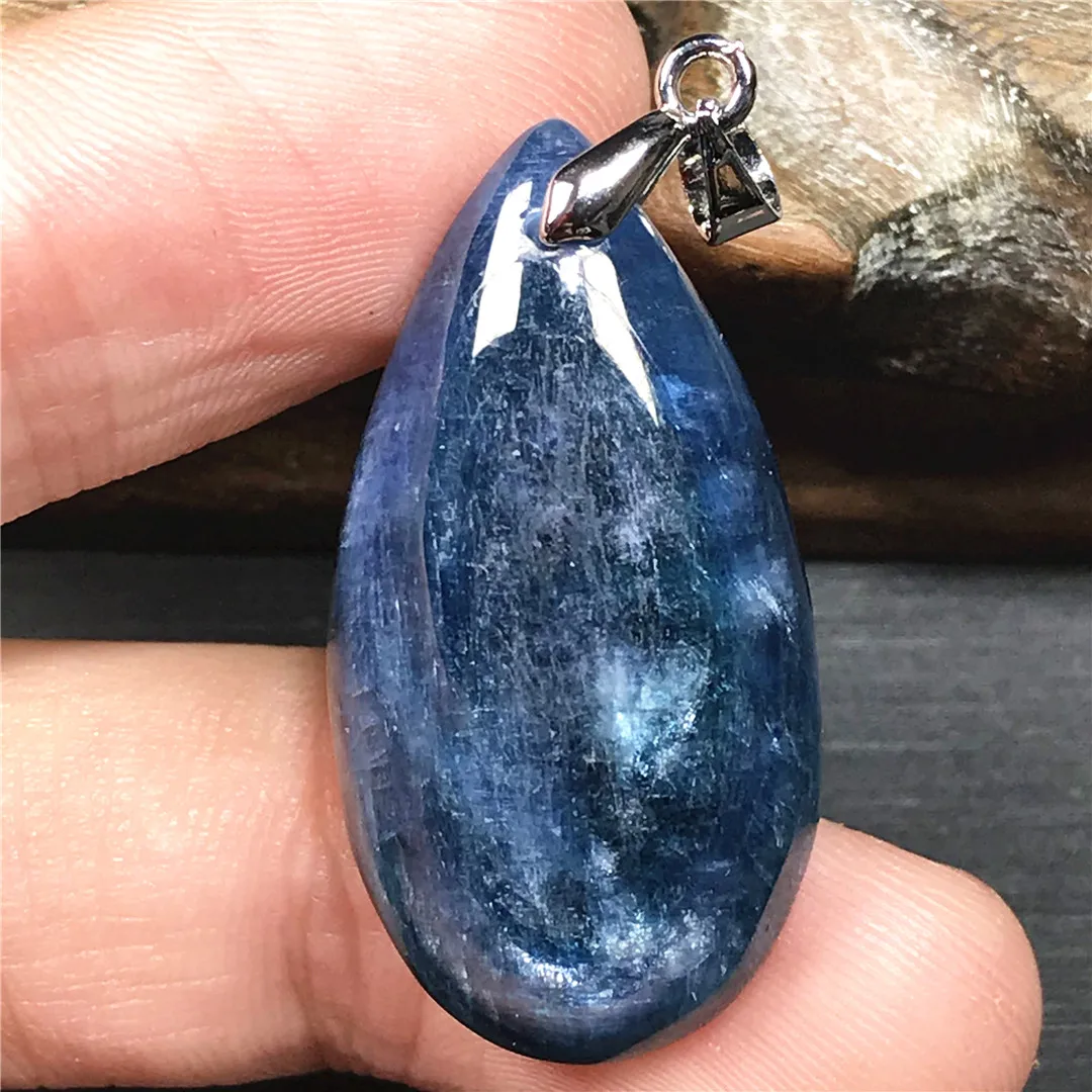 Ожерелье из натурального синего кианита подвеска ювелирные изделия для женщин