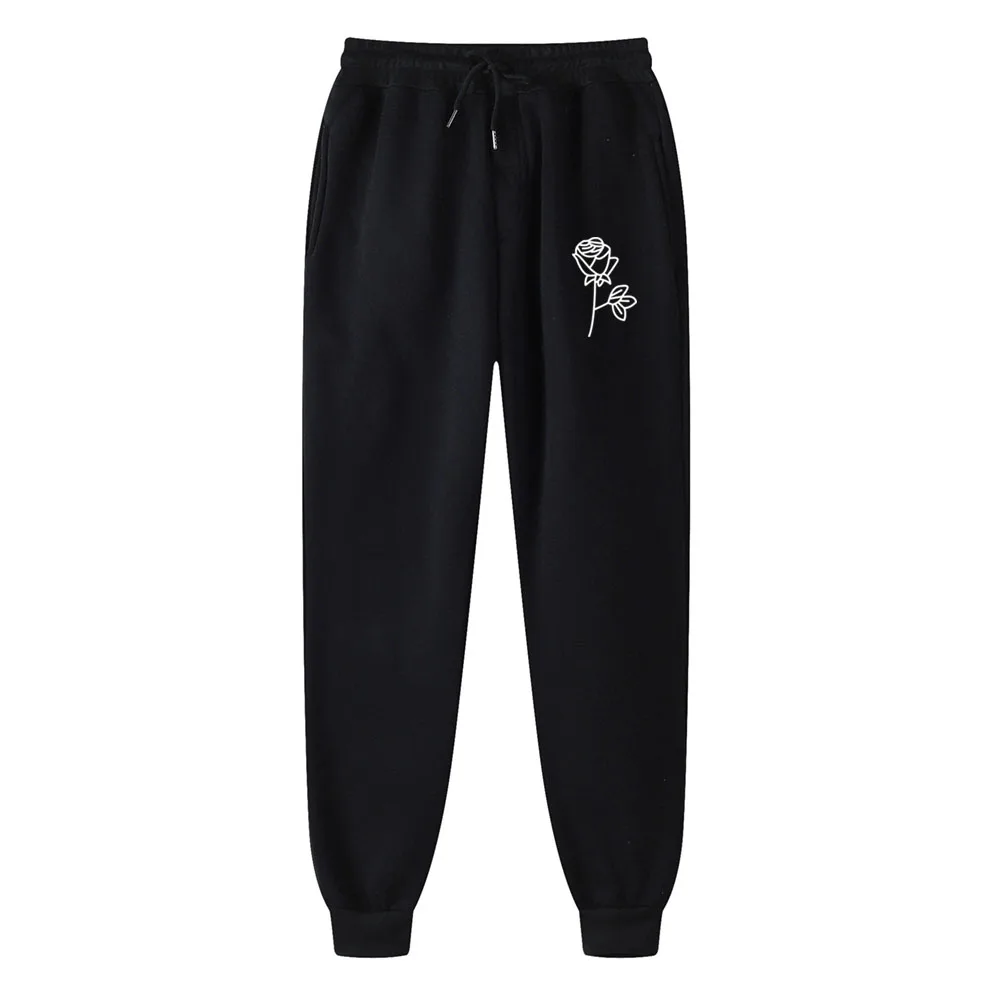 

Printing Rose Men Pants Print Joggers Male Trousers Casual Pants Sweatpants Jogger Sweatpants Casual Pants