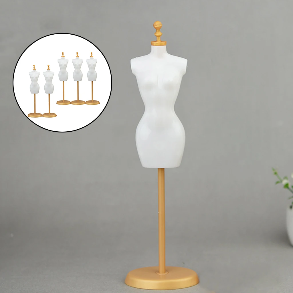 5 Pcs Doll Dress Form Clothing Clothes Displaying Rack Mannequin Model Stand Dresses | Игрушки и хобби