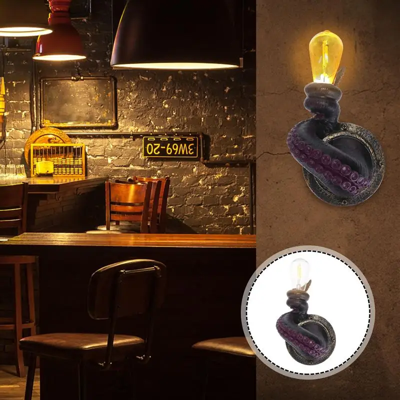 

1Pc Resin Wall Lamp Decorative Wall Light Wall Light Octopus Claw Light For Wall Yard Decor Yard Garden Decor Garden Decoration