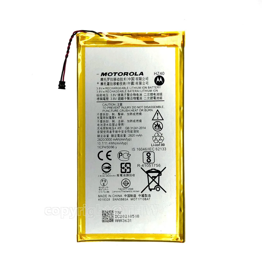 100 original new motorola moto z2 play xt1710 08 xt1710 xt1710 06 xt1710 09 xt1710 11 hz40 3000mah phone batteryfree tools free global shipping